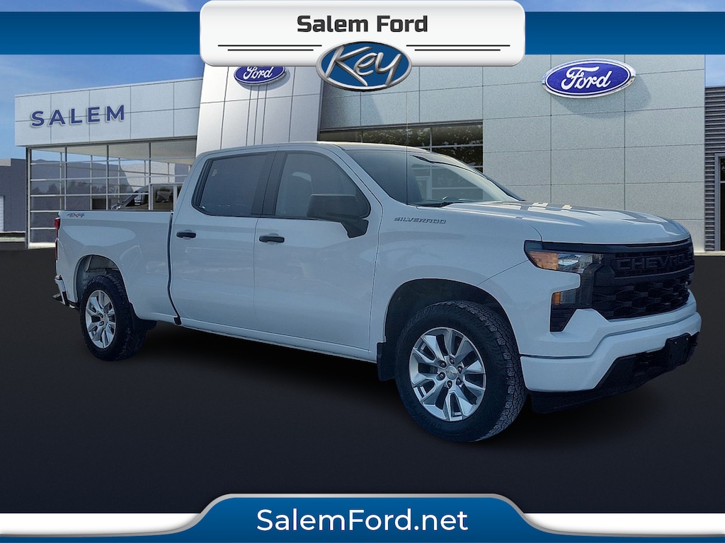 Certified 2023 Chevrolet Silverado 1500 4WD Crew Cab Standard Bed Custom Crew Cab