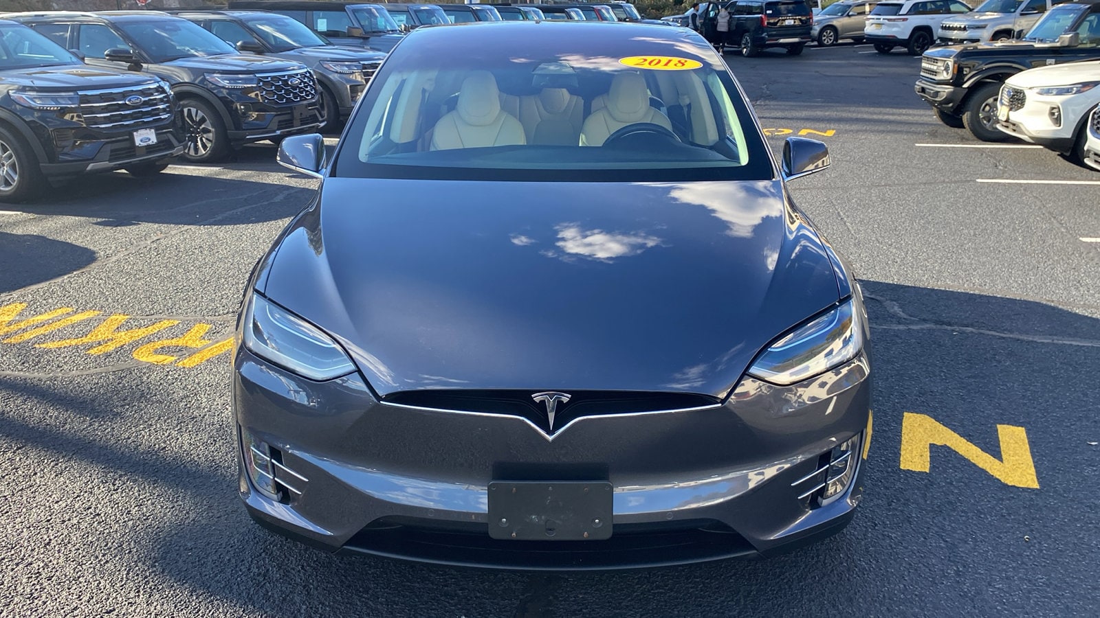 Used 2018 Tesla Model X 75D with VIN 5YJXCDE2XJF087447 for sale in Summit, NJ