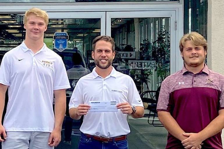 Summit High School Football Team Donation
