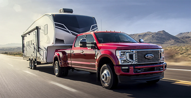 Ford Super Duty F-350 can tow up to 32,000 pounds