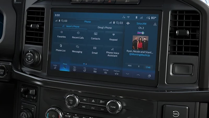 2025 Ford F-150 infotainment Apple CarPlay and Android capability