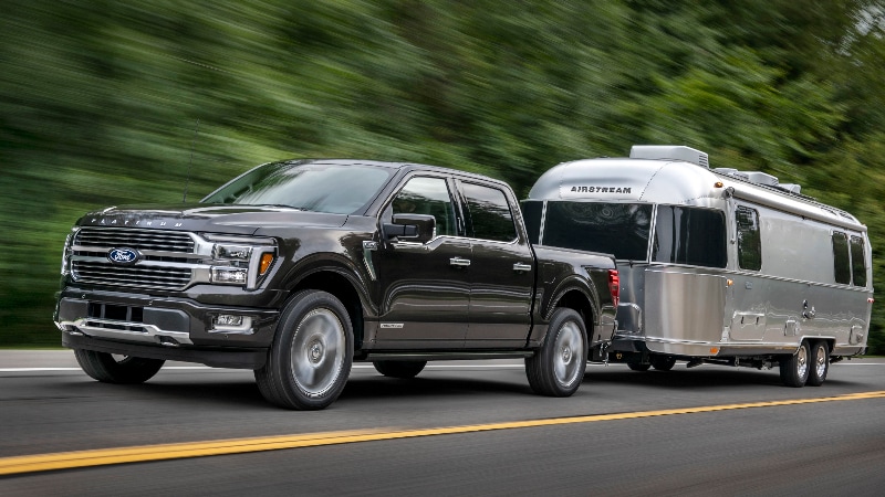 202 Ford F-150 platinum model towing 