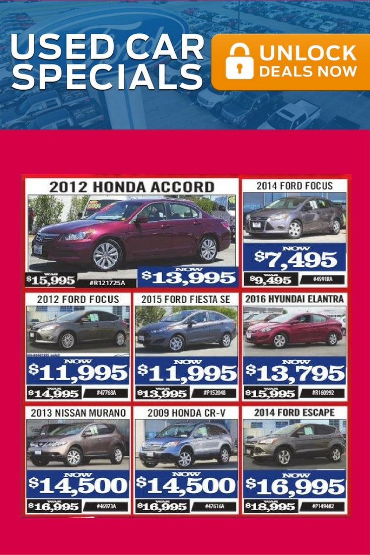 Used Car Specials Salinas Valley Ford