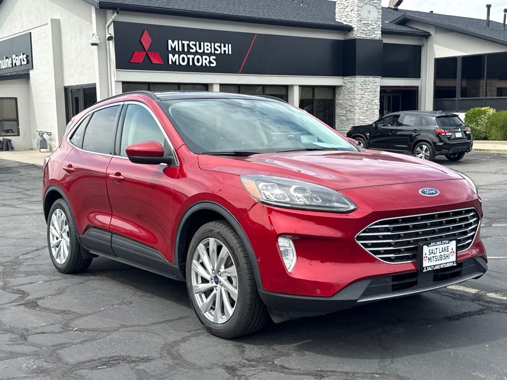 Used 2021 Ford Escape Titanium with VIN 1FMCU9DZ1MUA01599 for sale in South Salt Lake, UT