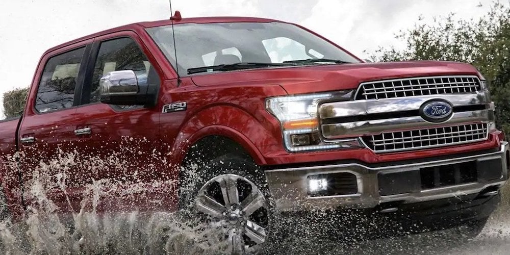 Red 2019 Ford F-150 LARIAT Off-Road