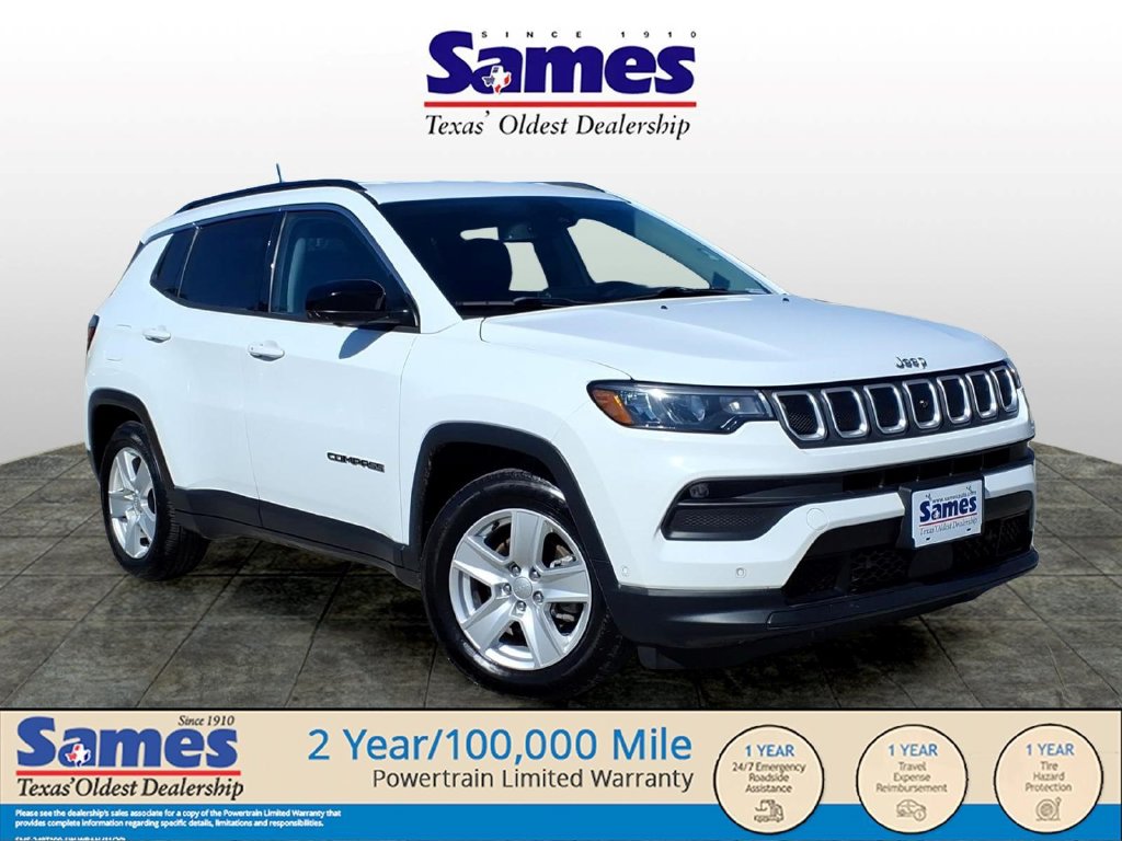 Used 2022 Jeep Compass Latitude with VIN 3C4NJCBB9NT138844 for sale in Cedar Creek, TX
