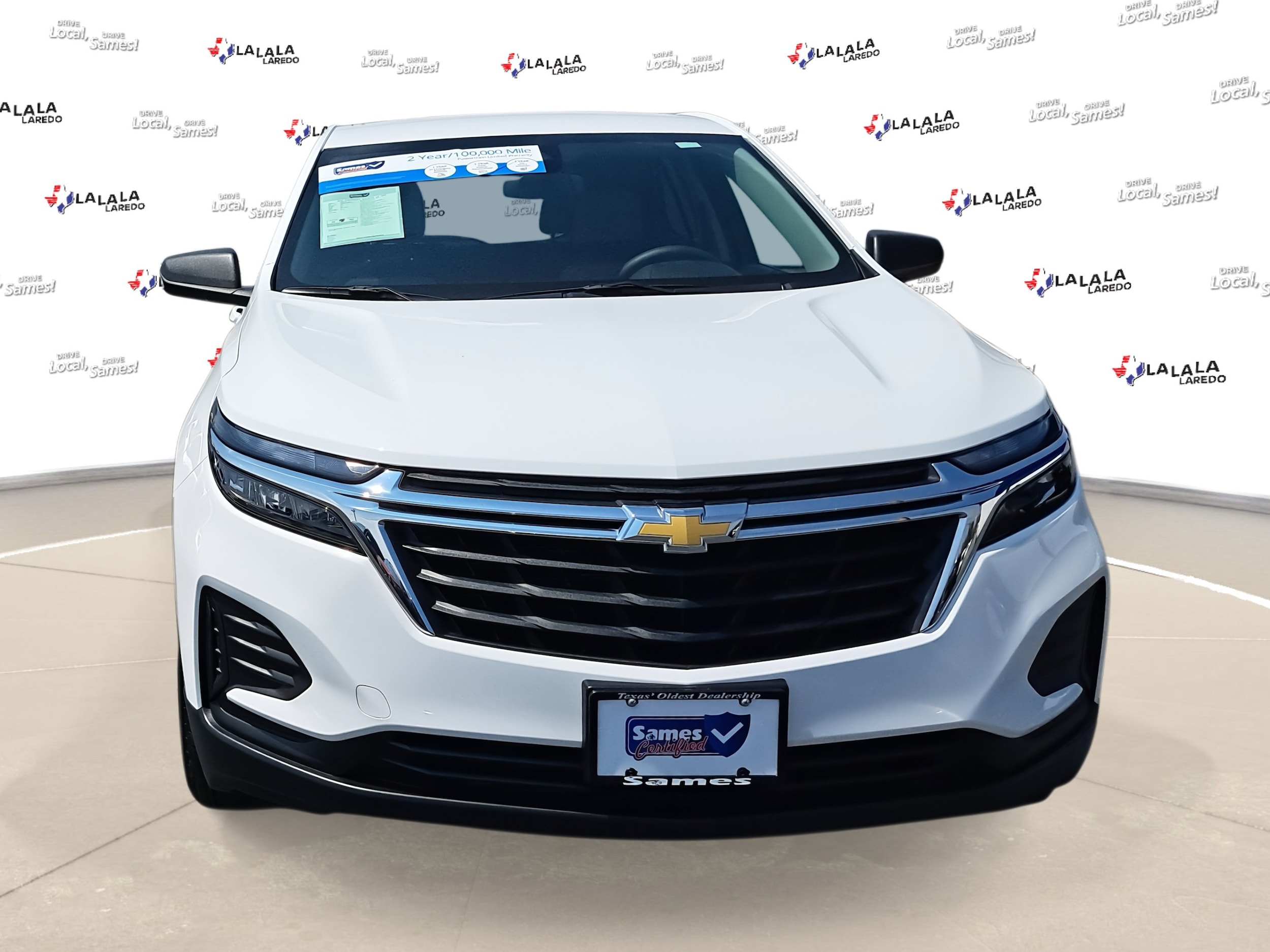 Used 2022 Chevrolet Equinox LS with VIN 3GNAXHEVXNS221373 for sale in Laredo, TX