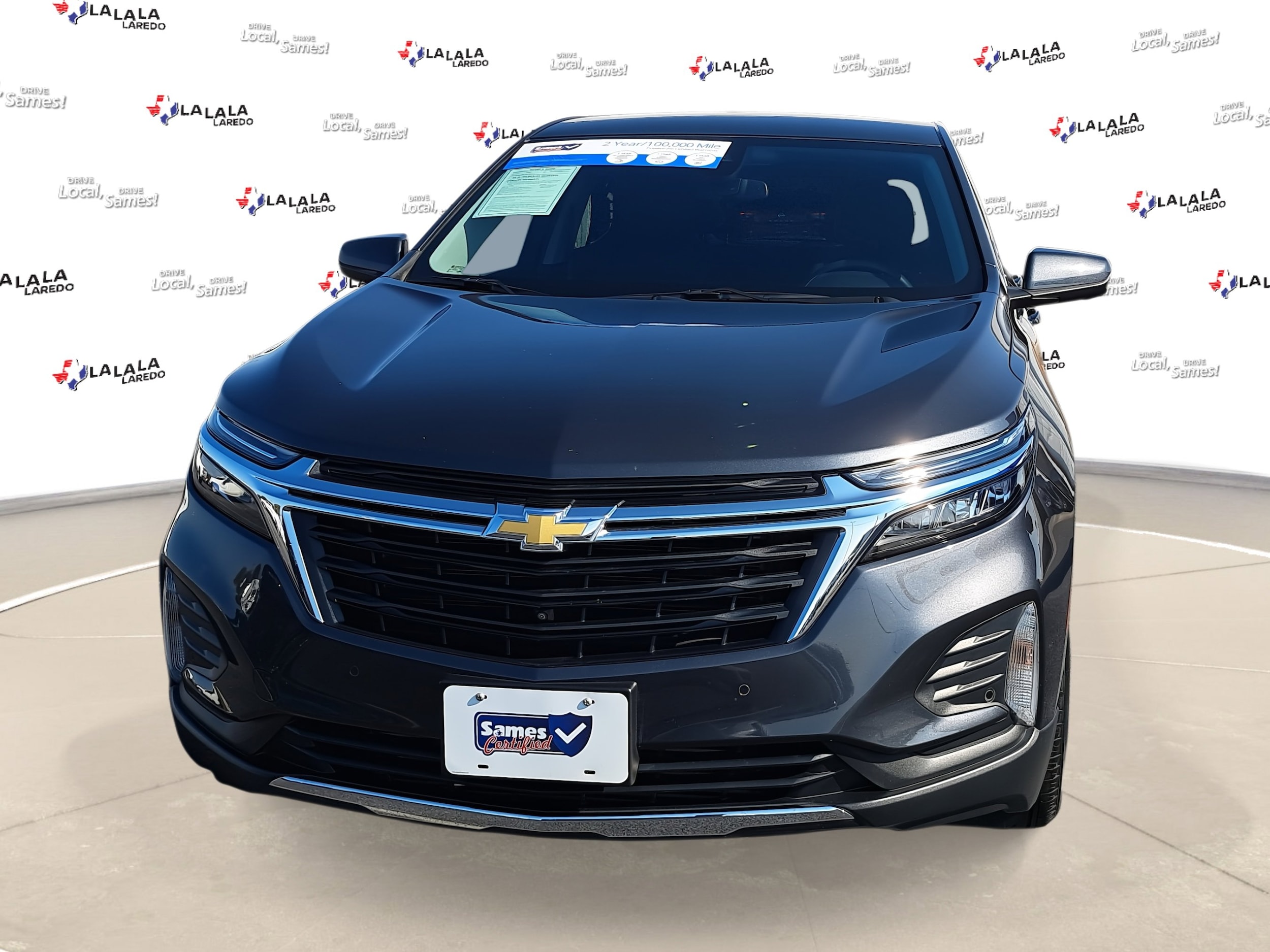 Used 2022 Chevrolet Equinox LT with VIN 3GNAXKEV6NS192385 for sale in Laredo, TX