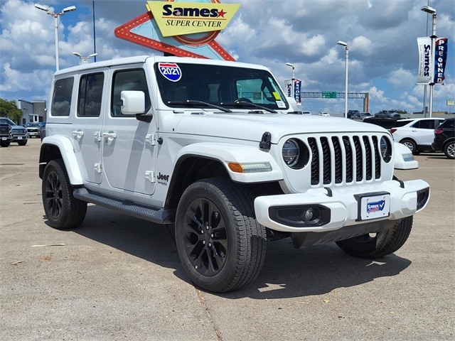 Certified 2021 Jeep Wrangler Unlimited High Altitude with VIN 1C4HJXEG0MW606660 for sale in Corpus Christi, TX