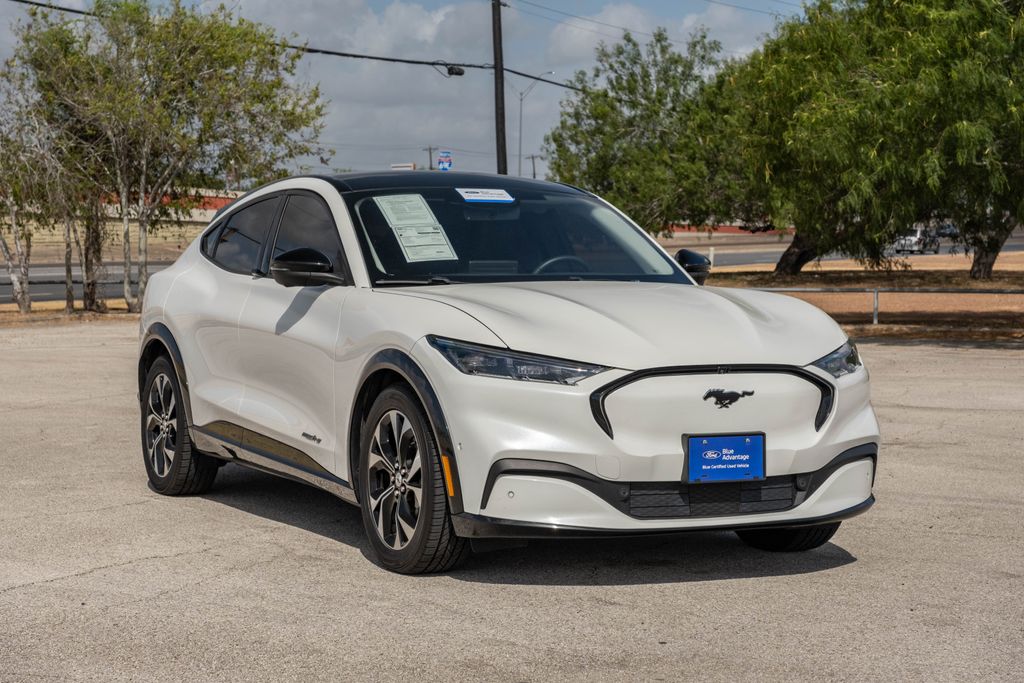 Certified 2023 Ford Mustang Mach-E Premium RWD with VIN 3FMTK3RM6PMA48670 for sale in Harlingen, TX