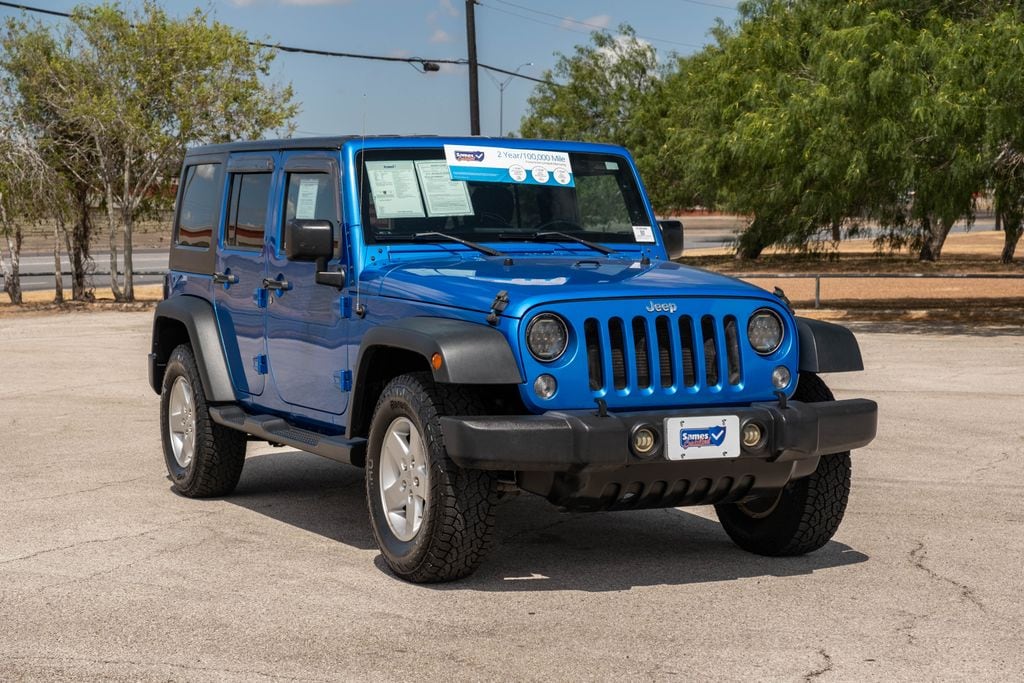 Used 2015 Jeep Wrangler Unlimited Sport with VIN 1C4BJWDG7FL553428 for sale in Harlingen, TX