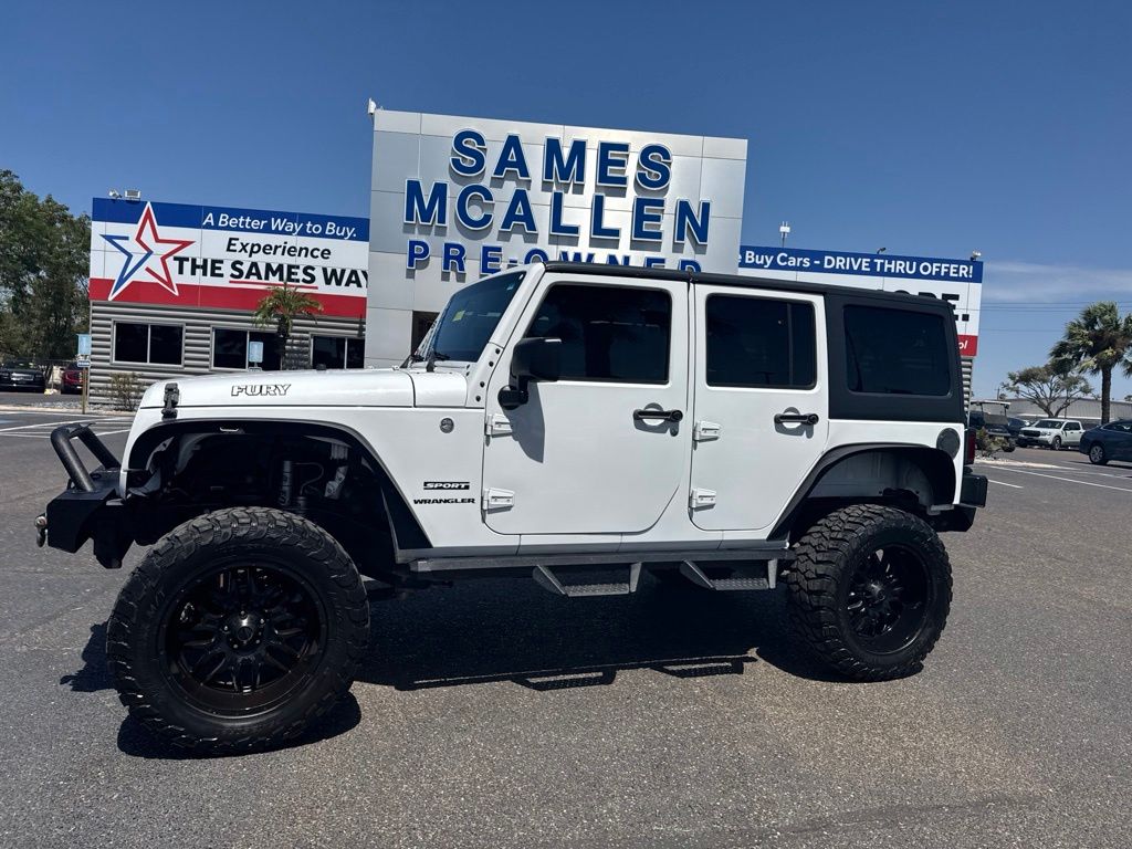 Used 2017 Jeep Wrangler Unlimited Sport S with VIN 1C4BJWDG8HL606978 for sale in McAllen, TX