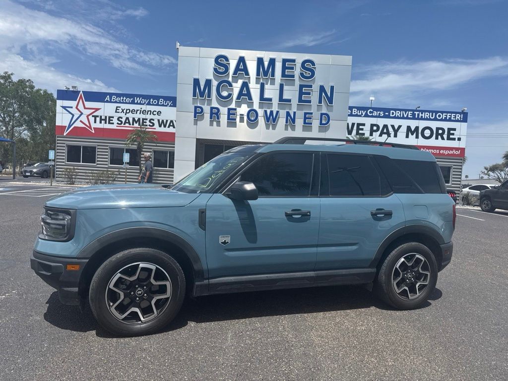 Certified 2021 Ford Bronco Sport Big Bend with VIN 3FMCR9B6XMRA31492 for sale in McAllen, TX