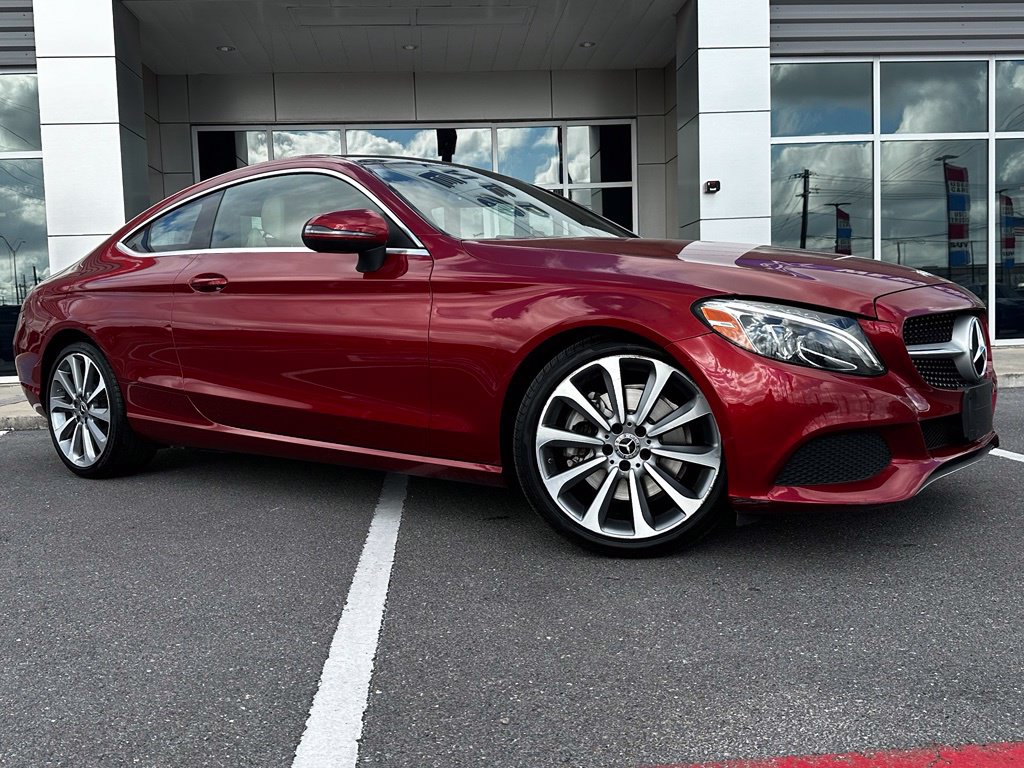 Used 2018 Mercedes-Benz C-Class Coupe C300 with VIN WDDWJ4JB9JF698272 for sale in McAllen, TX