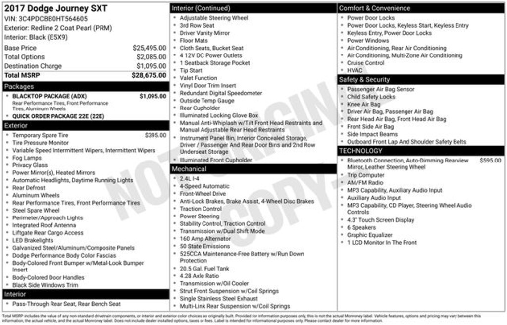 Used 2017 Dodge Journey SXT SUV