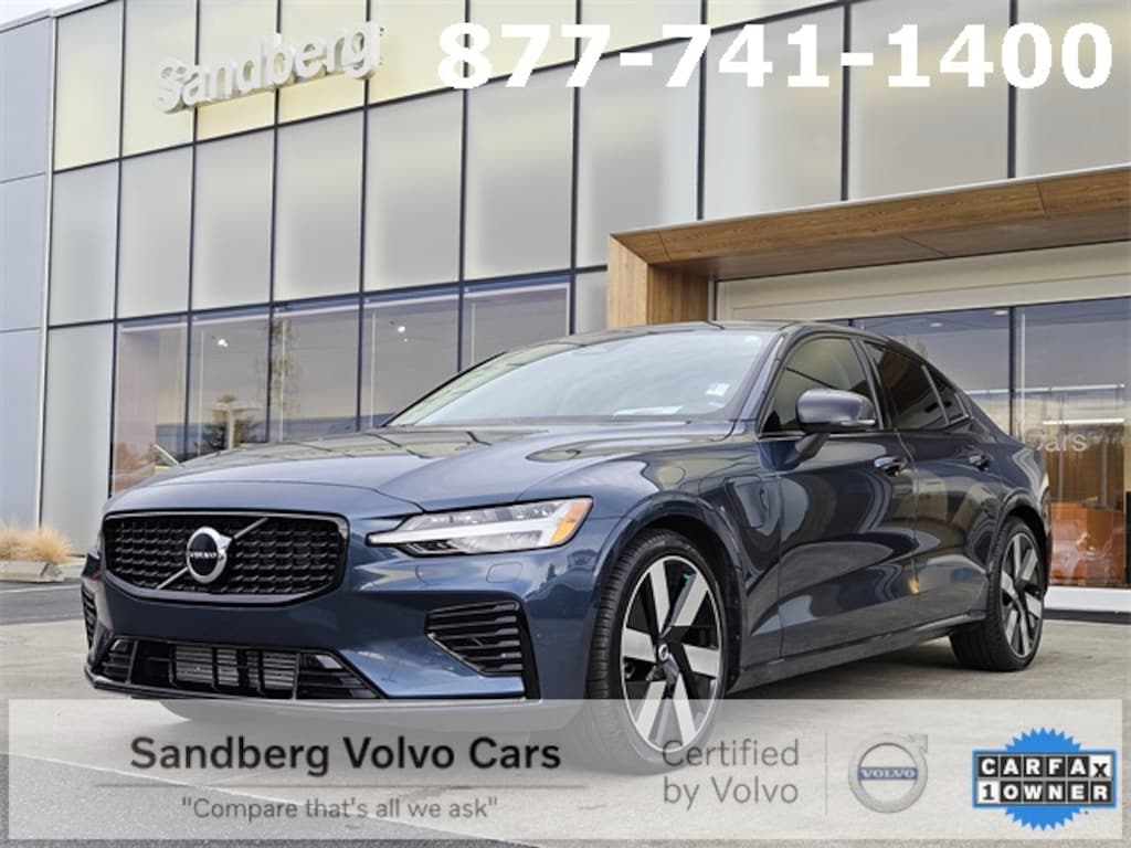 Certified 2024 Volvo S60 plug-in hybrid T8 Core Dark Sedan