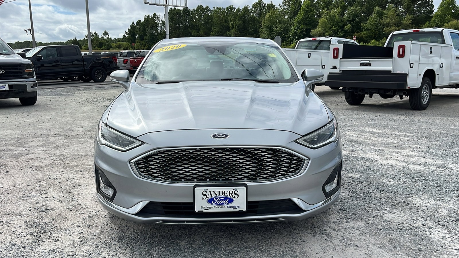 Used 2020 Ford Fusion Hybrid Titanium with VIN 3FA6P0RU1LR139785 for sale in Jacksonville, NC