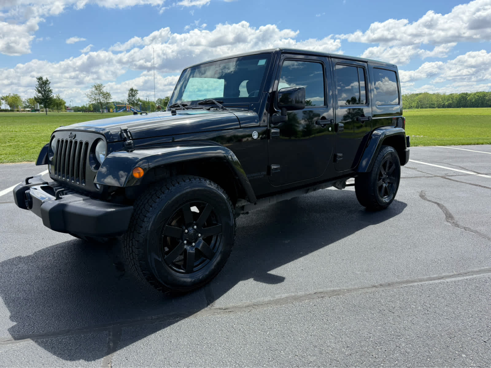 Used 2014 Jeep Wrangler Unlimited Altitude with VIN 1C4HJWEG3EL274436 for sale in Shelbyville, IN