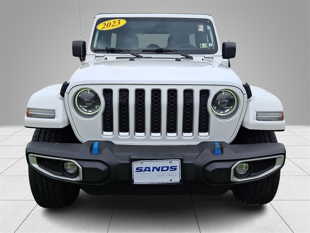 Used 2023 Jeep Wrangler 4xe Sahara 4XE with VIN 1C4JJXP65PW641592 for sale in Quakertown, PA