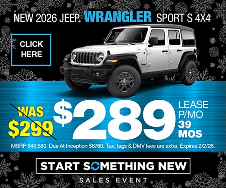 PA Jeep Dealer Wrangler Special Offer