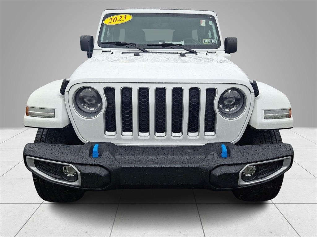 Used 2023 Jeep Wrangler 4xe Sahara 4XE with VIN 1C4JJXP6XPW690187 for sale in Quakertown, PA