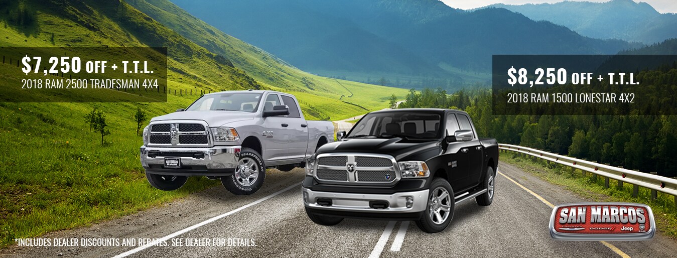 Chrysler Dodge Jeep Ram Dealership in San Marcos TX