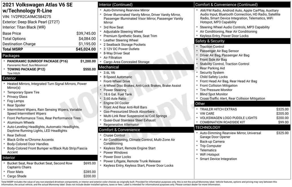 Thumbnail: 2021 Volkswagen Atlas - 7