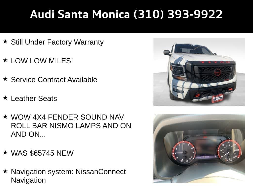 Used 2023 Nissan Titan PRO-4X Truck