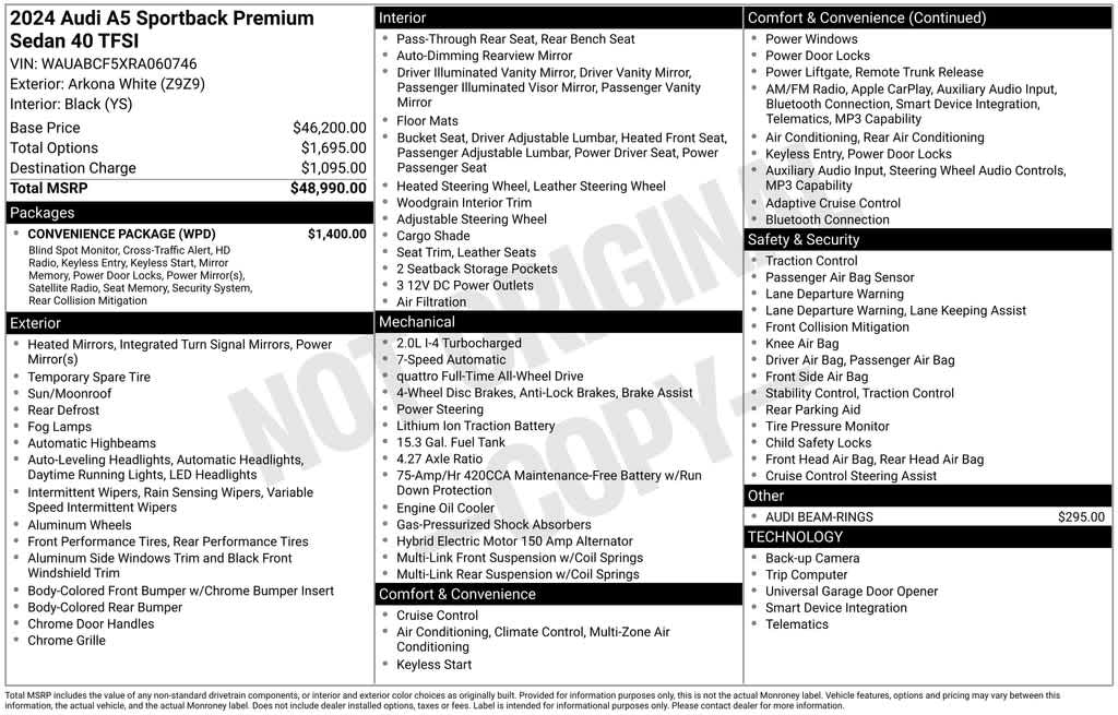 Thumbnail: 2024 Audi A5 - 7