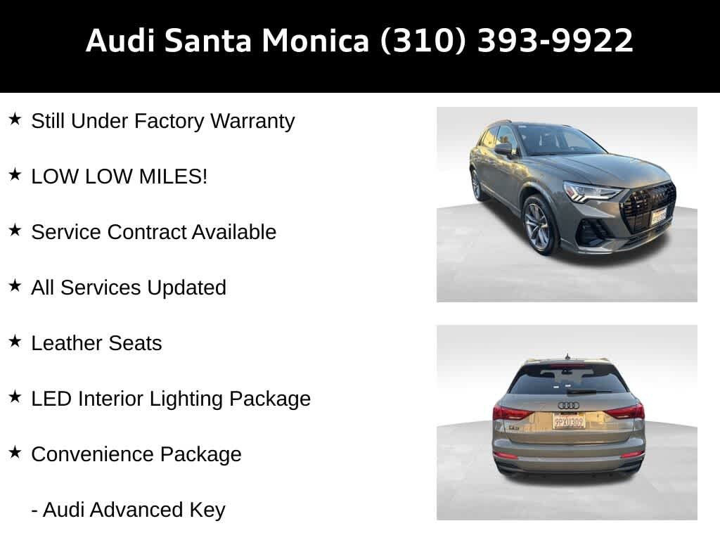 Certified 2024 Audi Q3 S Line Premium SUV