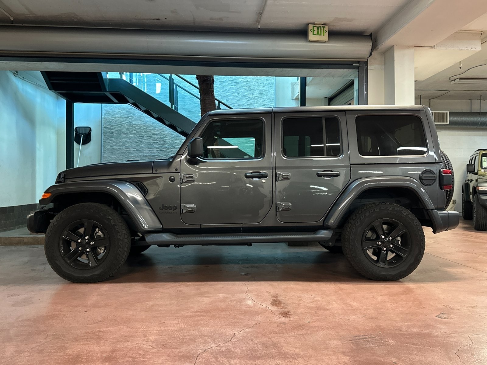 Certified 2021 Jeep Wrangler Unlimited Sahara Altitude with VIN 1C4HJXEG6MW784010 for sale in Santa Monica, CA