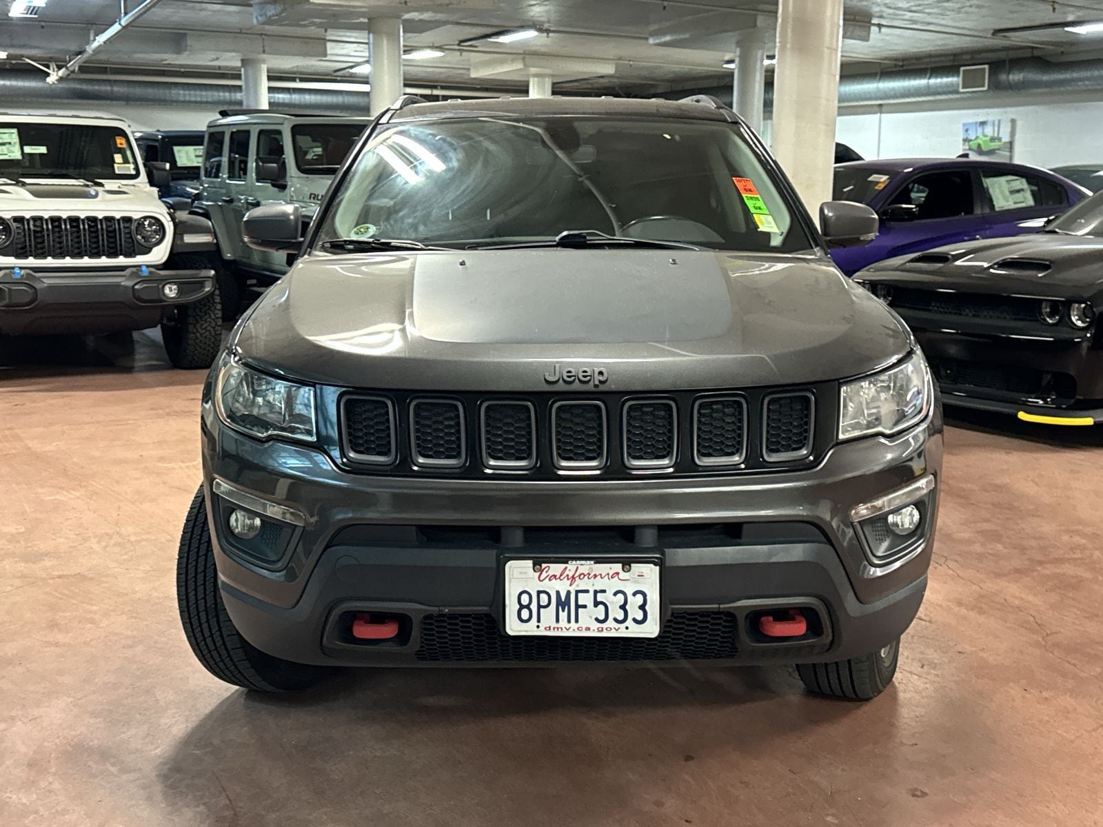 Used 2019 Jeep Compass Trailhawk with VIN 3C4NJDDB2KT790302 for sale in Santa Monica, CA