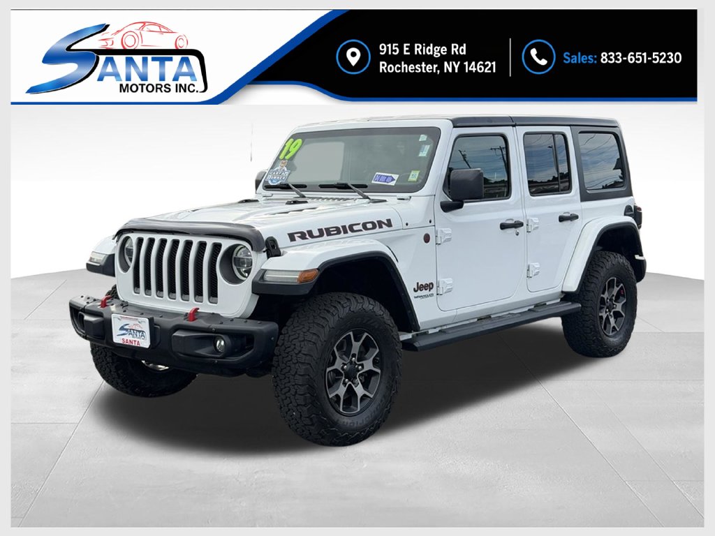 Bright White Clearcoat 2019 Jeep Wrangler SUV / Crossover Four-Wheel Drive 6-Speed Manual