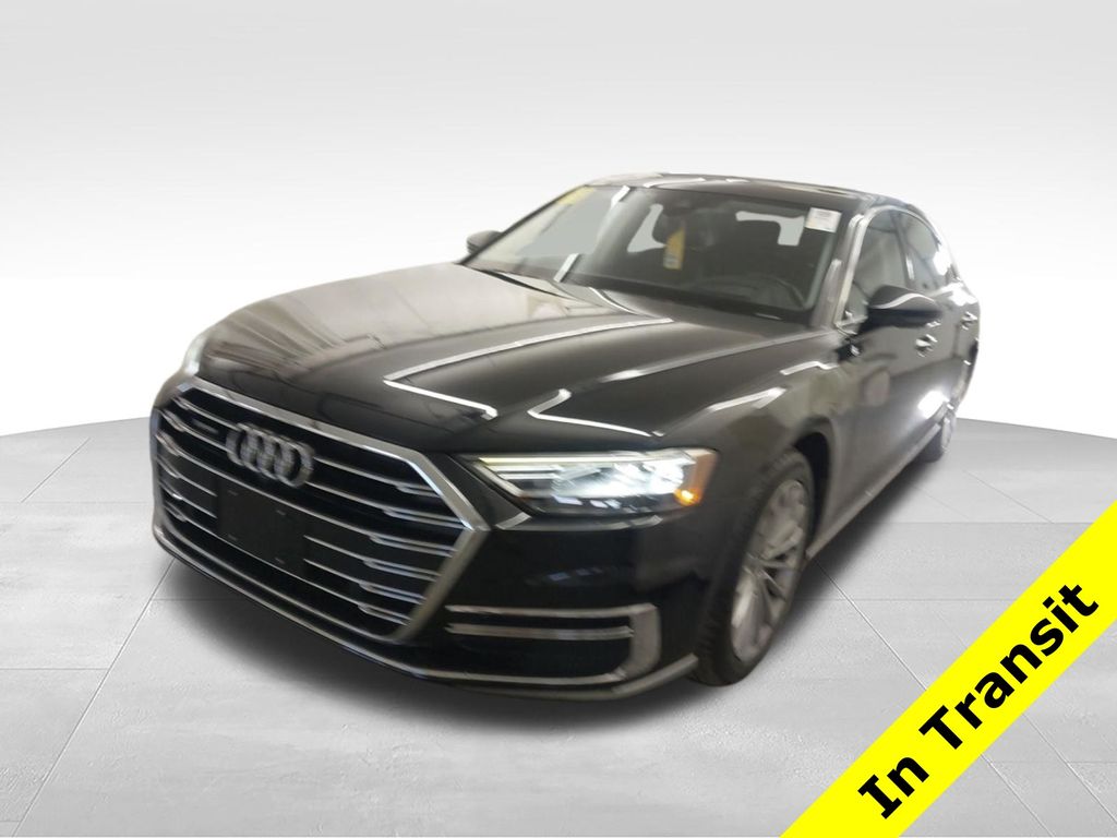 Black Metallic 2019 Audi A8 Sedan All-Wheel Drive 8-Speed Automatic
