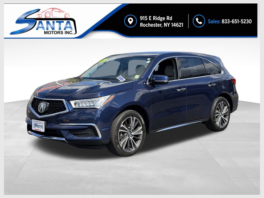 Blue 2020 Acura MDX SUV / Crossover All-Wheel Drive 9-Speed Automatic