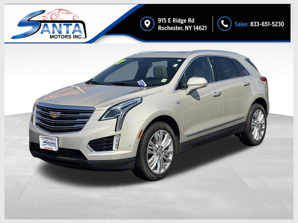 Silver 2017 Cadillac XT5 SUV / Crossover Four-Wheel Drive 8-Speed Automatic