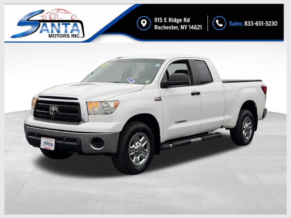 Super White 2011 Toyota Tundra Pickup Truck Four-Wheel Drive 6-Speed Automatic