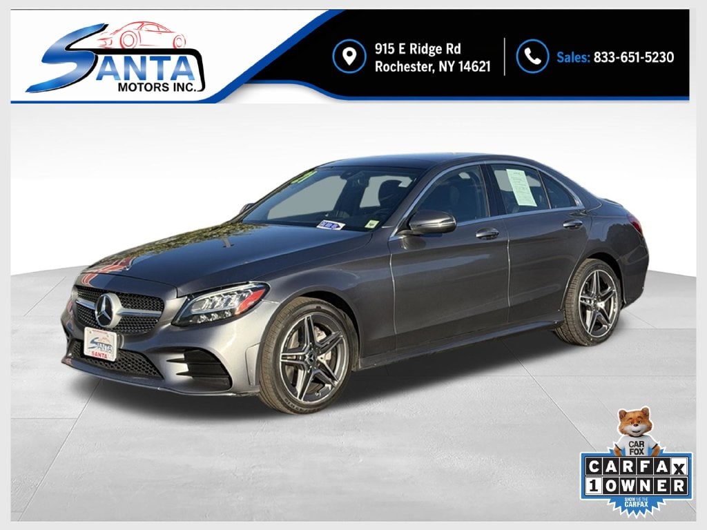 Gray 2021 Mercedes-Benz C-Class Sedan All-Wheel Drive 9-Speed Automatic