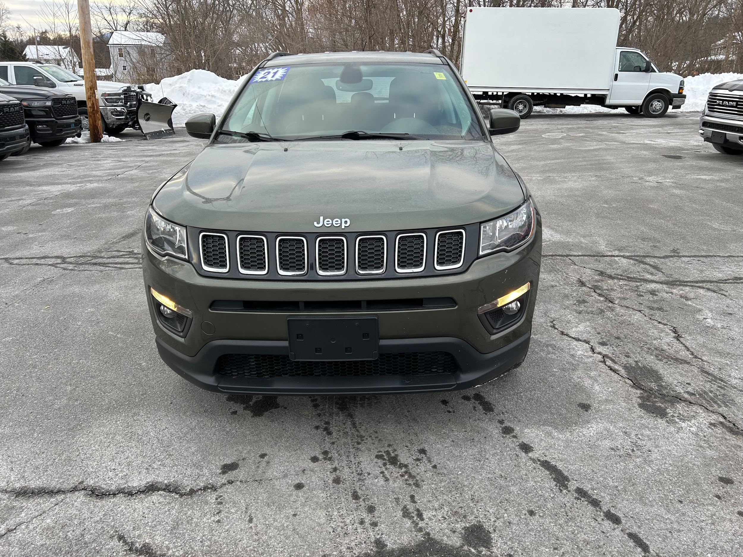 Used 2021 Jeep Compass Latitude with VIN 3C4NJDBB8MT537622 for sale in Saugerties, NY