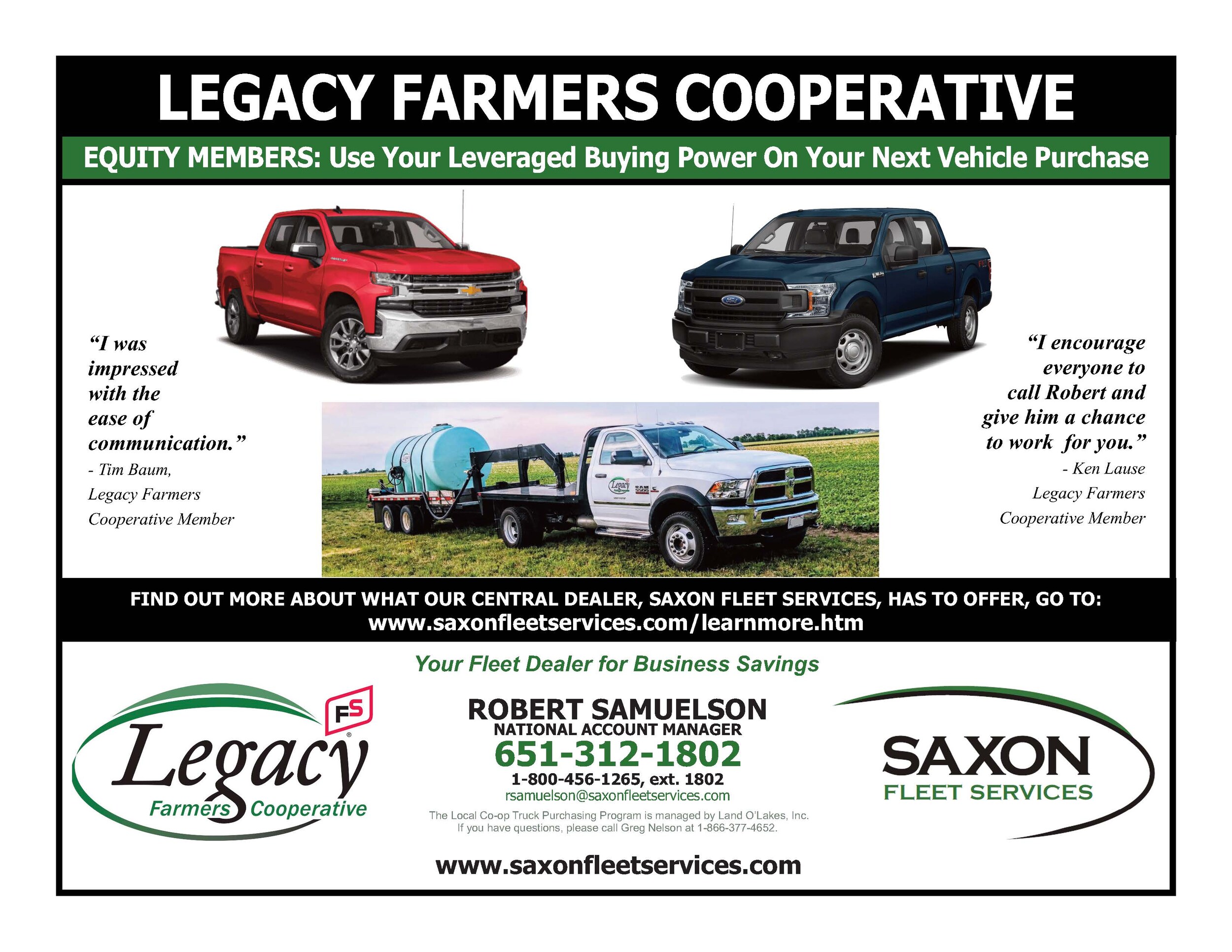 Legacy Farmers Cooperative Saxon Fleet Services