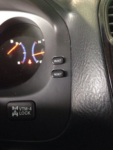 Where is the Tpms Reset Button on Acura Mdx  