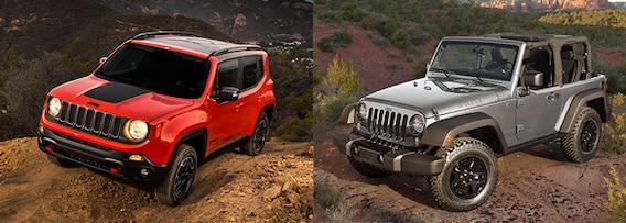 Jeep Renegade vs. Jeep Wrangler Comparison Jeep Renegade vs. Jeep Wrangler Comparison