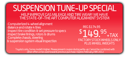 Suspension Tune Up Special