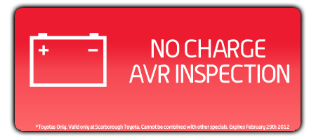 No Charge AVR Inspection