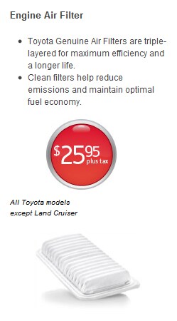 Engine Air Filter $25.95