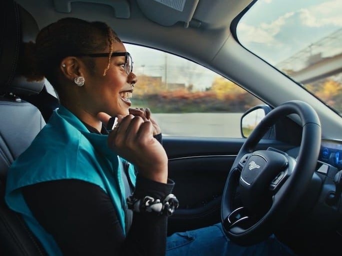 2024 Mustang Mach-E hands-free driving