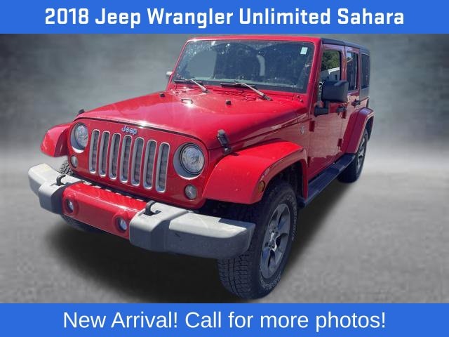 Used 2018 Jeep Wrangler JK Unlimited Sahara with VIN 1C4HJWEG2JL925064 for sale in Mount Airy, NC