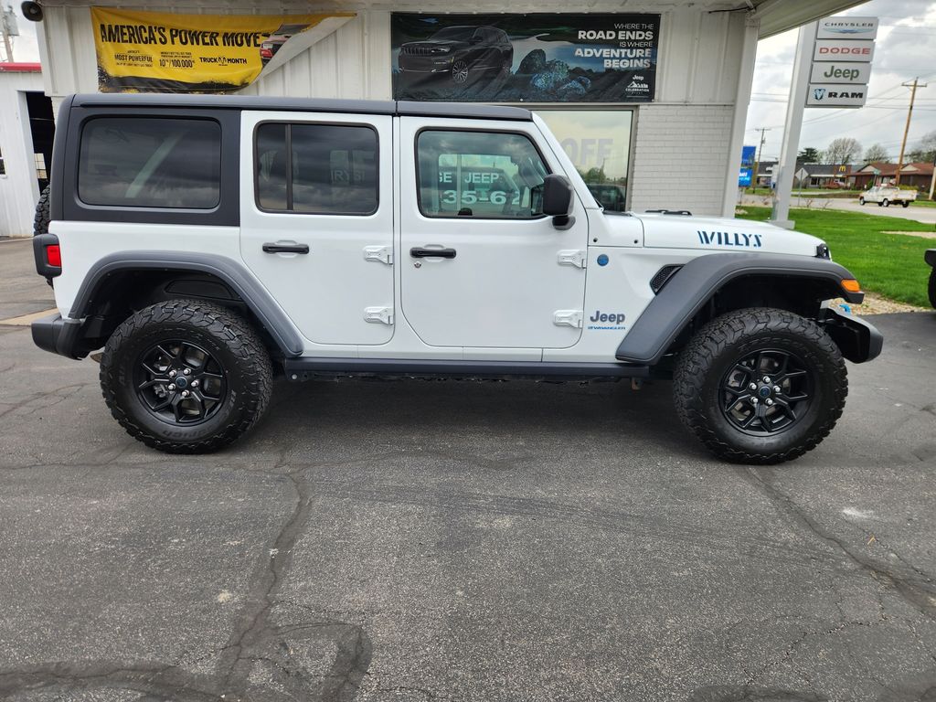 Used 2024 Jeep Wrangler 4xe Willys 4XE with VIN 1C4RJXN66RW216309 for sale in Willard, OH