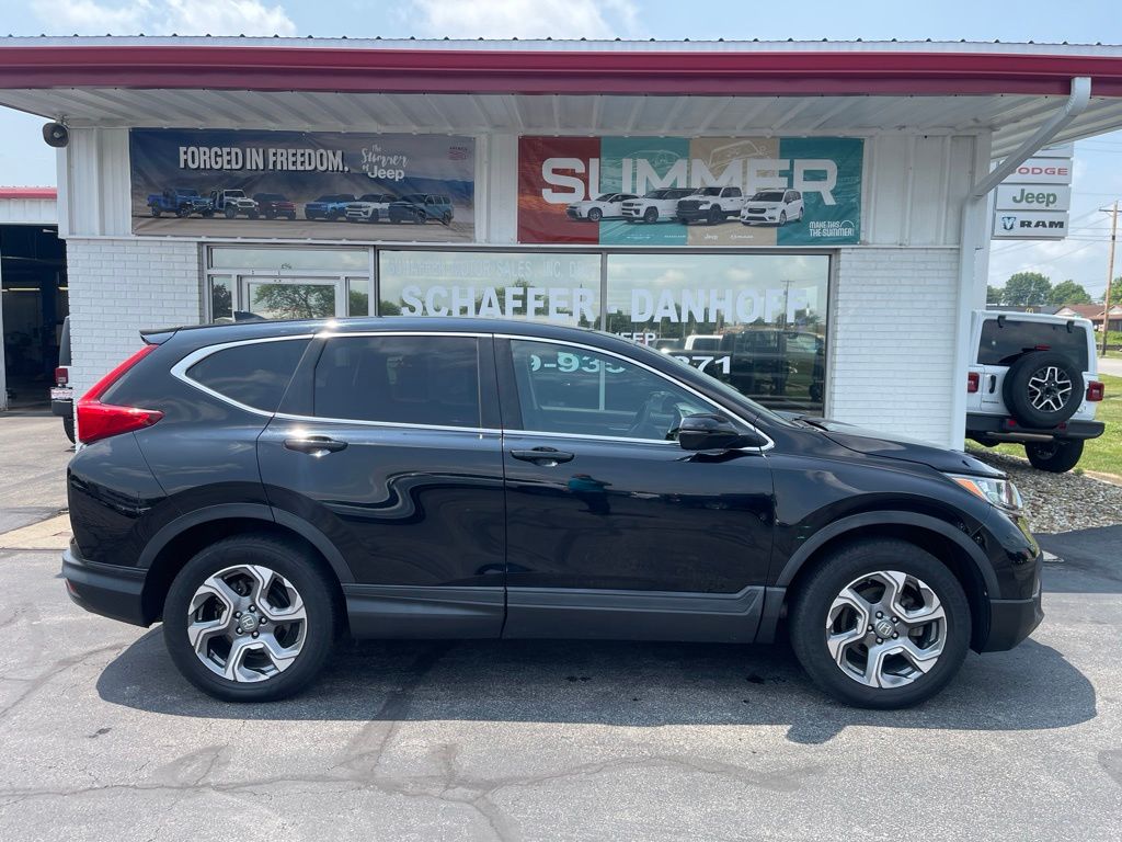Used 2018 Honda CR-V EX with VIN 2HKRW2H54JH633025 for sale in Willard, OH