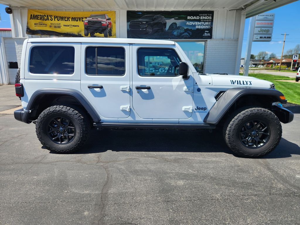 Used 2024 Jeep Wrangler 4xe Willys 4XE with VIN 1C4RJXN63RW169787 for sale in Willard, OH